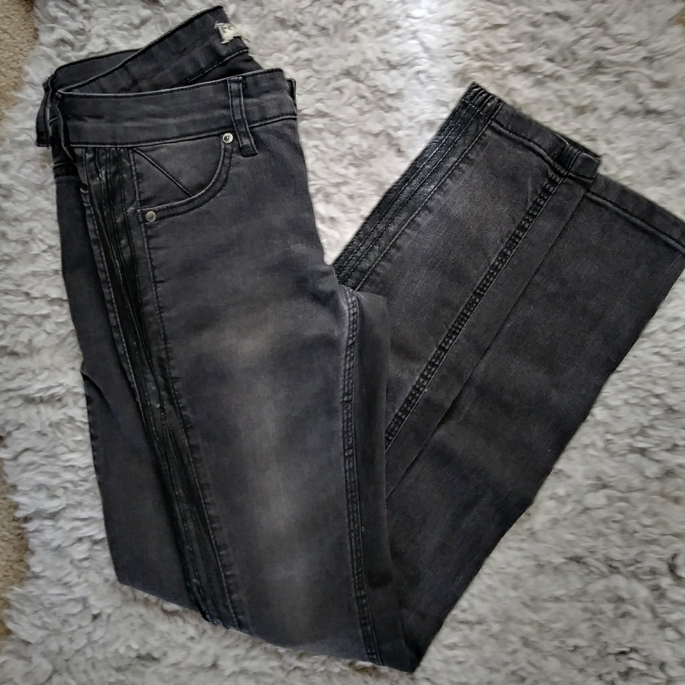 Free People Skinny Jeans w/ Tuxedo Stripe · SZ 25